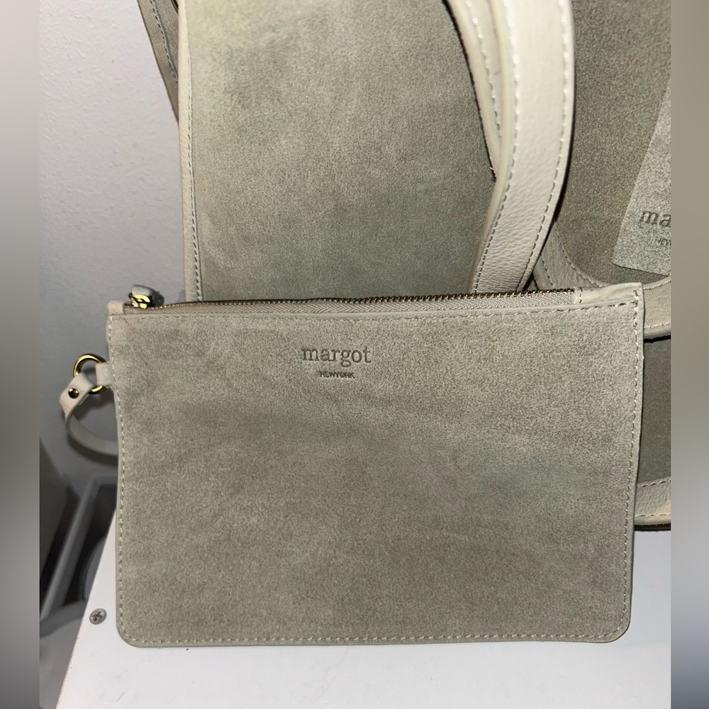 NWT Margot Olive Green Tote Bag - Picture 5 of 7